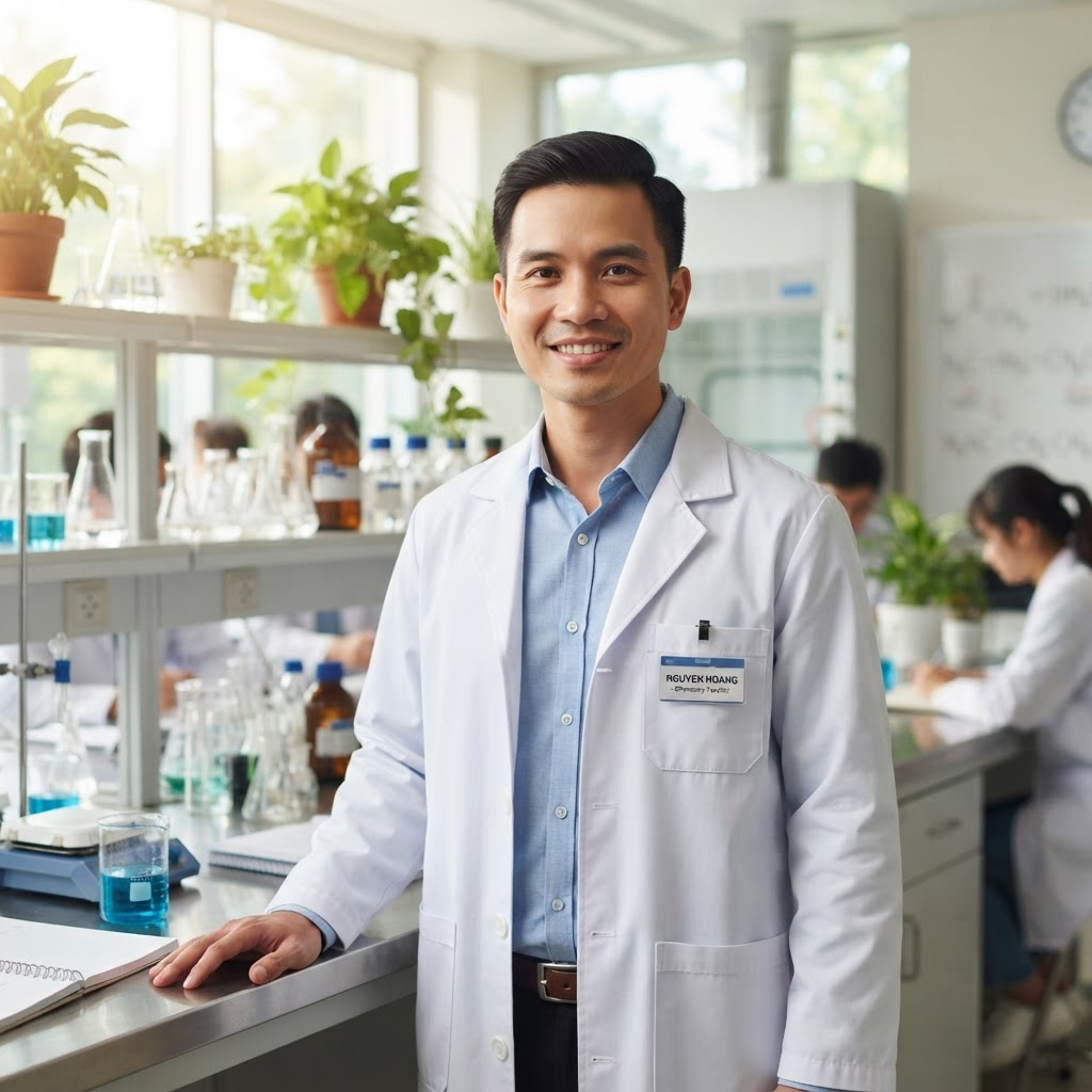 Thầy Vinh - giáo viên luyện thi môn Hoá học